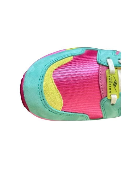 Gucci Adidas Zx 8000 Two Tone Pink Suede Sneakers | Lyst