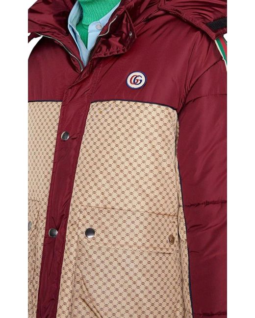 Gucci Red Down-feather Reversible Coat