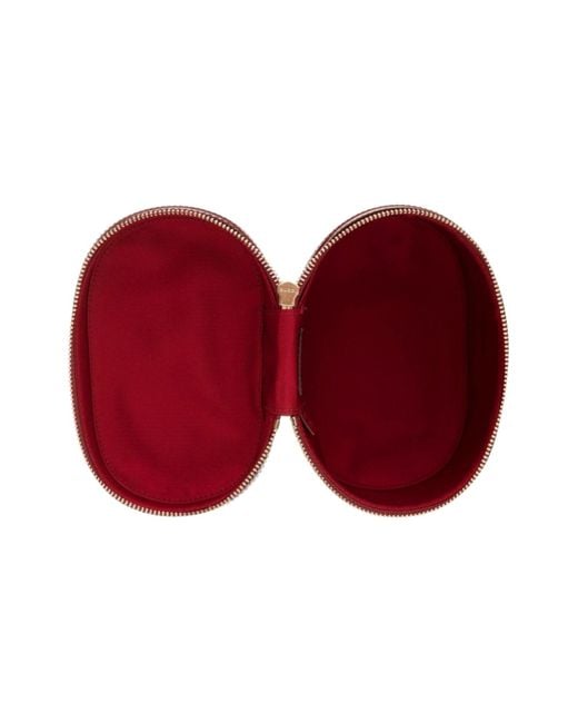 Gucci Red Burgundy Bamboo Handle Leather Bucket Bag