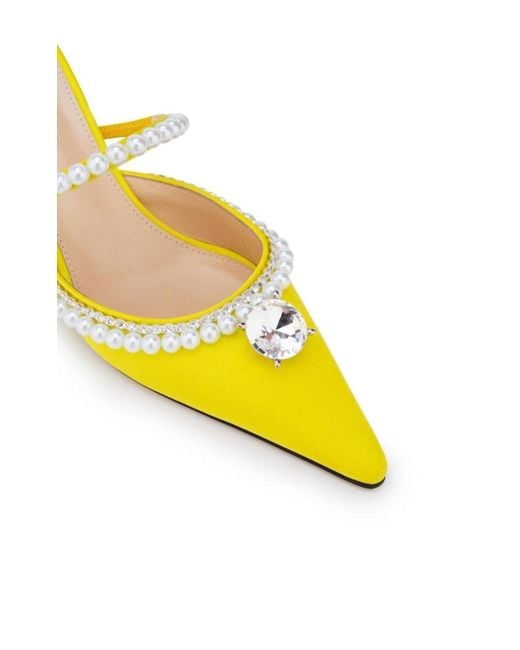 Mach & Mach Yellow Diamond & Pearl 65 Heels