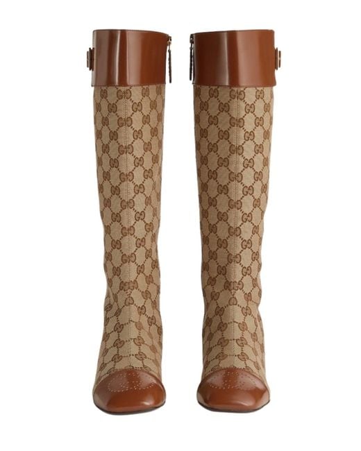 Gucci Brown Ellis Supreme Boots