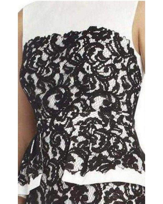 BCBGMAXAZRIA Black Loretta Lace Gown