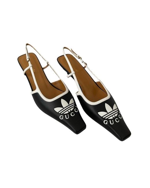 Gucci Brown X Adidas Slingback Pump