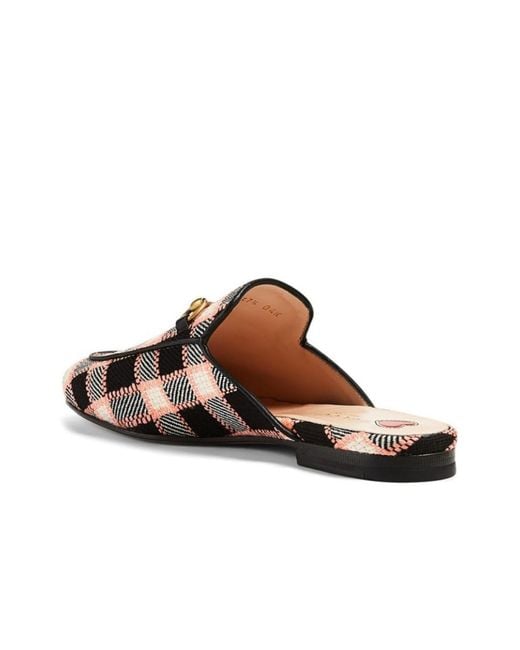 Gucci pink princetown store mule