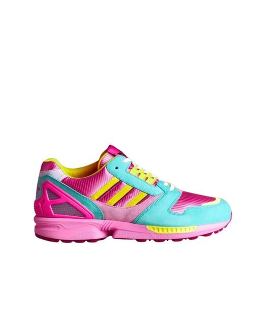 Gucci Adidas Zx 8000 Two Tone Pink Suede Sneakers | Lyst
