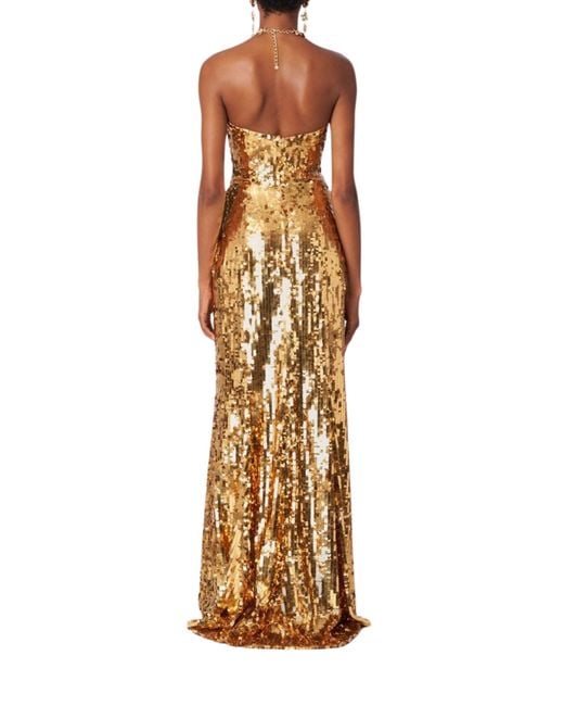 Carolina Herrera Metallic Sequin-embellished Gown
