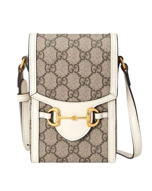 Gucci White Horsebit 1955 Mini Bag