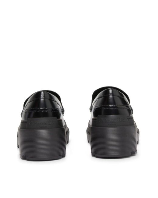 Dior Black Code Leather Loafer