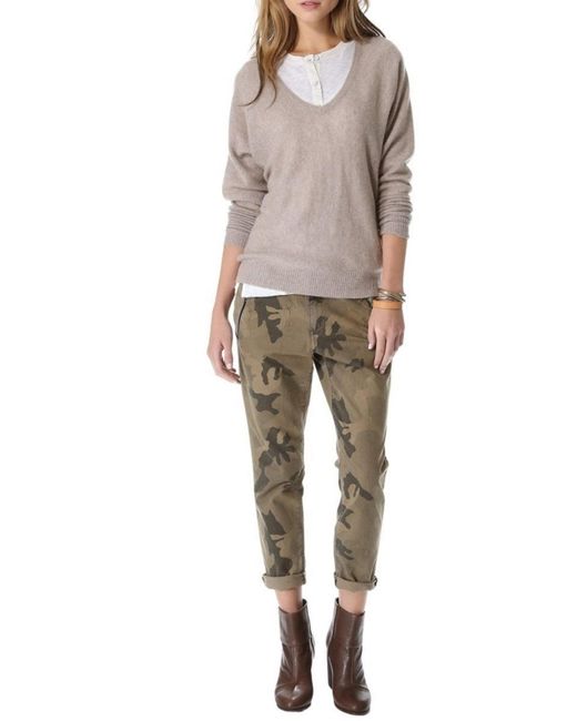 Joe's Jeans Natural Camo Straight Leg Ankle Trousers