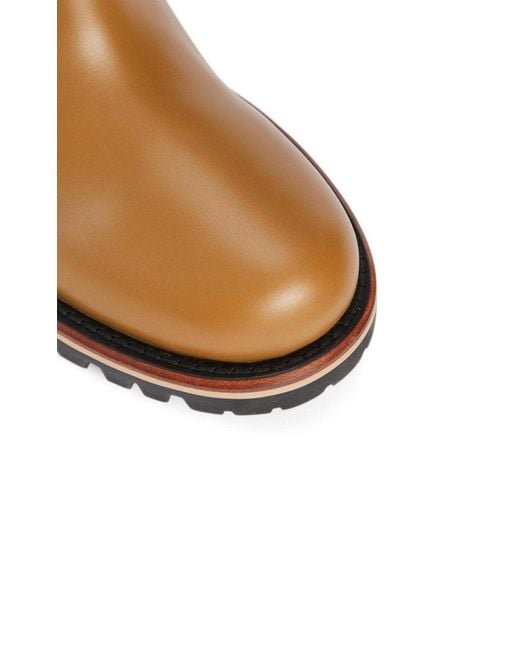 Dior Brown Quest Leather Mid-calf Boots