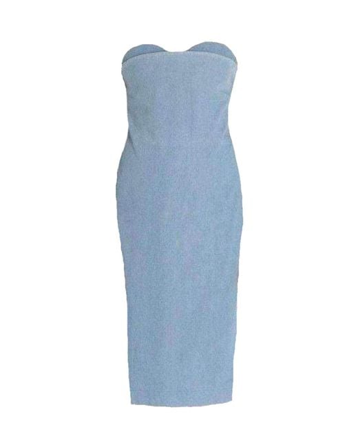 Acne Blue Boned Light Weight Denim Dress