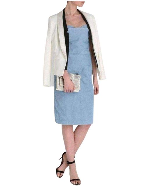 Acne Blue Boned Light Weight Denim Dress