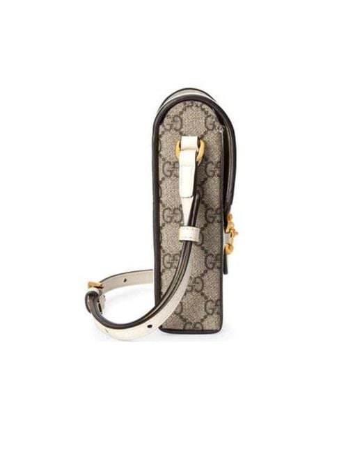 Gucci White Horsebit 1955 Mini Bag