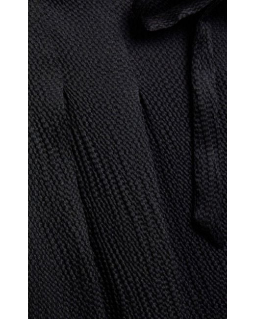 Balmain Black Peak Lapel Knitted Jumpsuit Fr 42 (us 10)