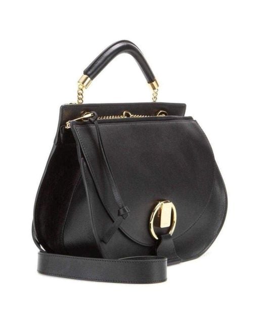 Chloé Black Leather Goldie Shoulder Bag