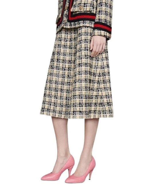 Gucci Pink Matelasse Leather Pump