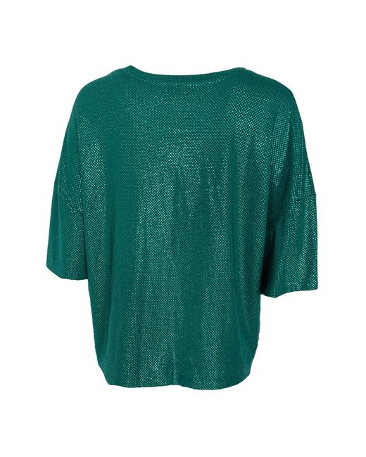 Alexandre Vauthier Green Crystal Embellished T-shirt