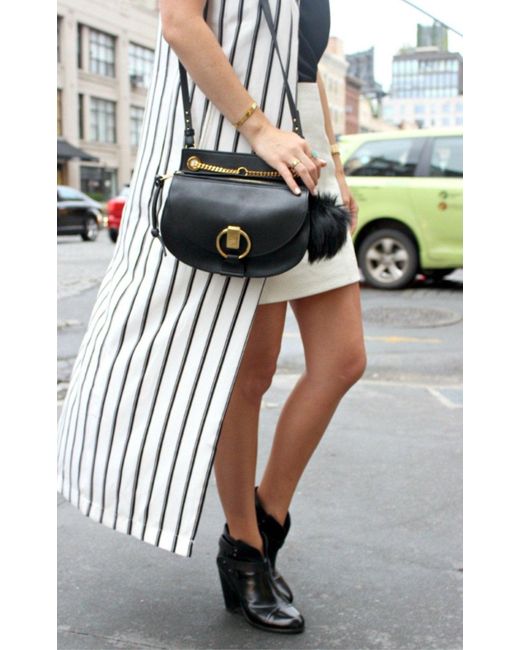 Chloé Black Leather Goldie Shoulder Bag