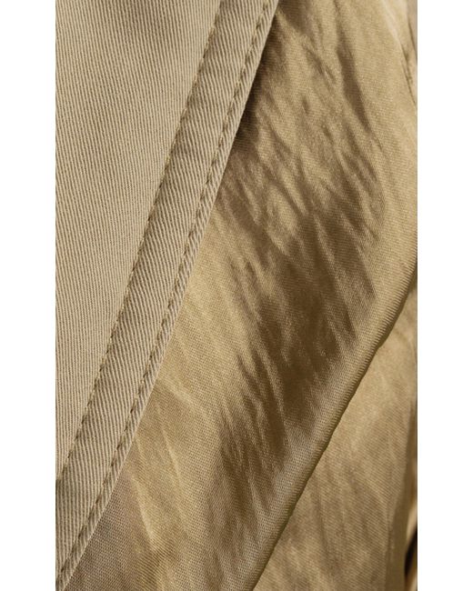 Balmain Green Twill Utility Bomber Jacket