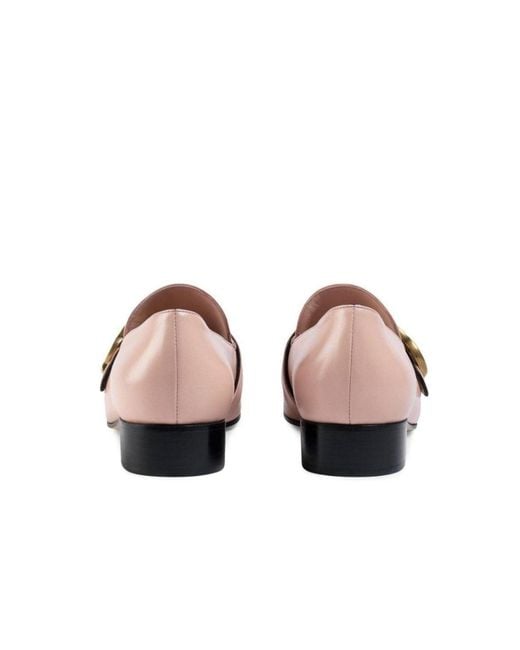 Gucci Pink Marmont 25mm Leather Loafers