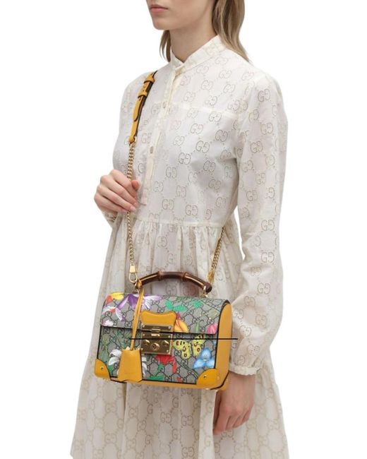 Padlock small gg top outlet handle bag