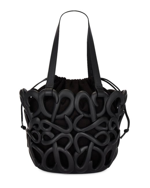 Loewe Black Anagram Inflated Basket Bag