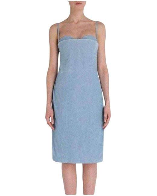 Acne Blue Boned Light Weight Denim Dress