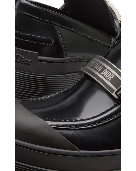 Dior Black Code Leather Loafer