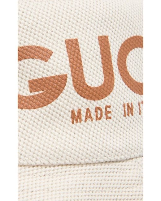 Gucci Natural Arnaud Bob Reversible Bucket Hat