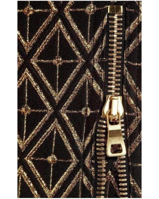 Balmain Metallic Jacquard Skinny Pants
