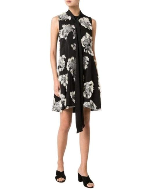 Chloé Black Palm Jacquard Dress