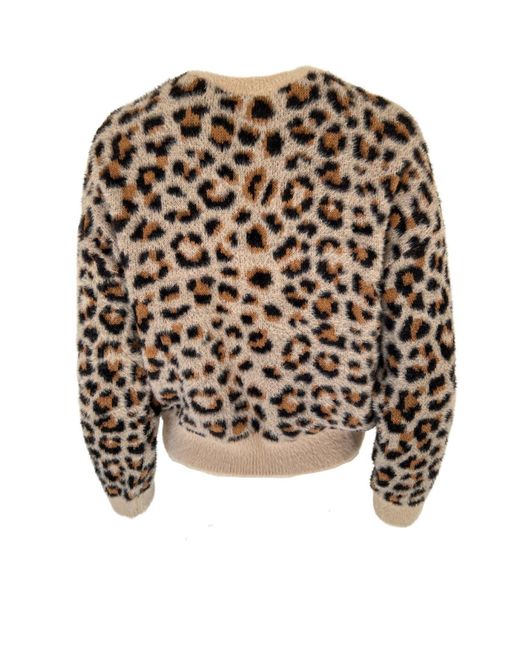 Cult Moda Black Cheetah Pattern Sweater