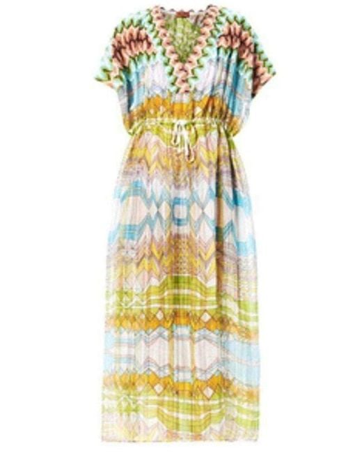 Missoni Yellow Knitwear Stampa Geometric Print Kaftan