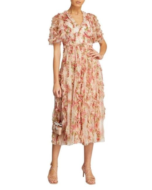 Needle & Thread Pink Waltzing Blooms Ballerina Dress
