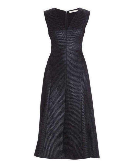 BCBGMAXAZRIA Black Runway Jacelyn V-neck Dress