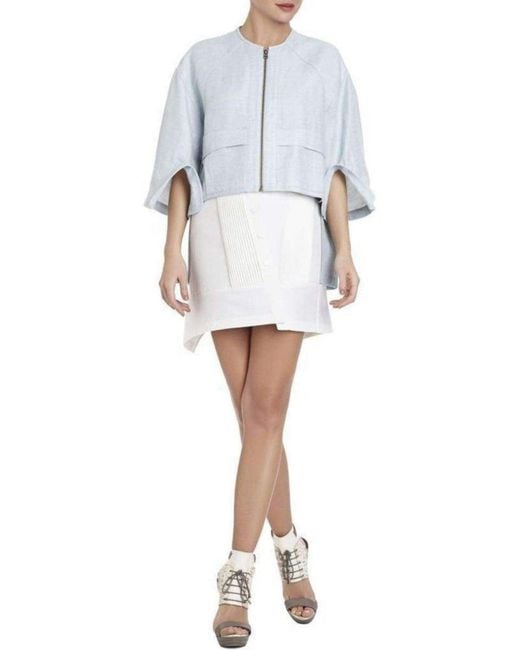 BCBGMAXAZRIA White Runway Elita Mini Skirt