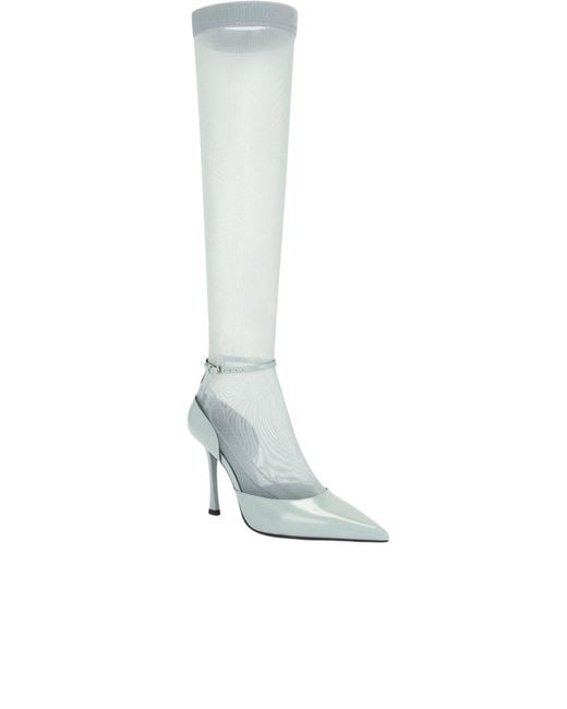 Givenchy White Show Stocking Pumps