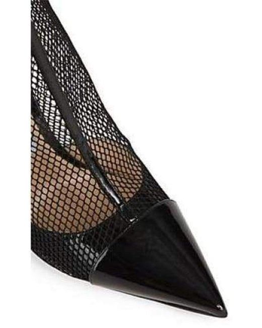Jimmy Choo Black Kix 100 Fishnet And Patent-leather Ankle Boots It 38.5