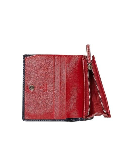 Gucci Blue Gg Marmont Multicolor Wallet