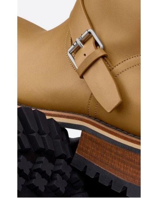 Dior Brown Quest Leather Mid-calf Boots