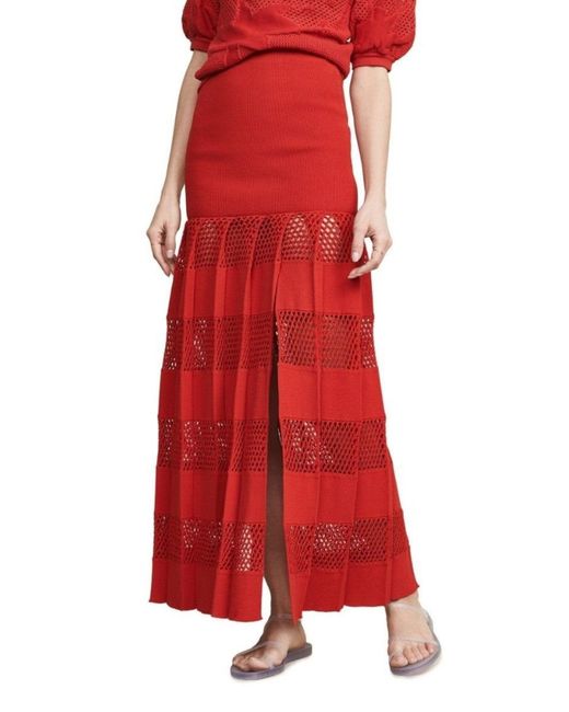 Sonia Rykiel Textured Stripe Skirt