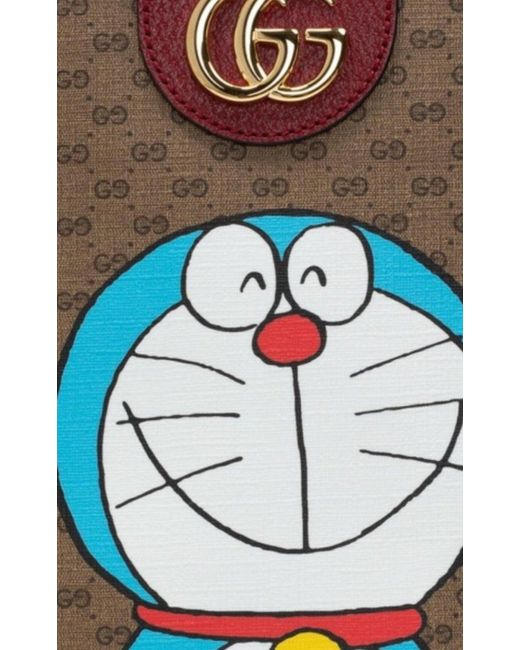 Gucci Pink Natural Doraemon X Small Backpack