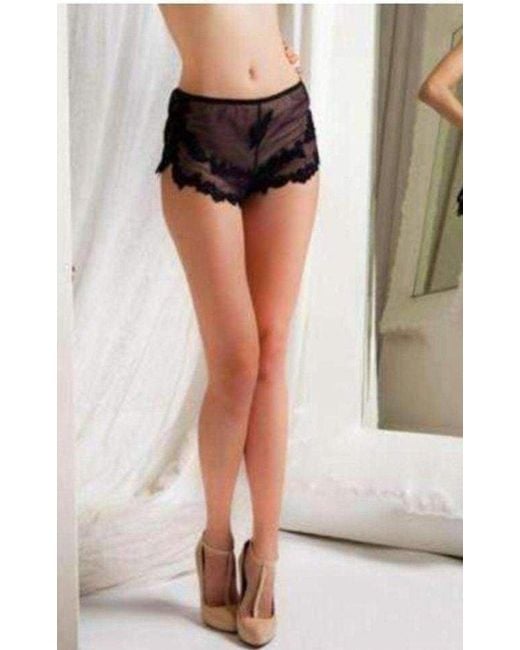 Jean Paul Gaultier La Perla By Blue Lace Shorts