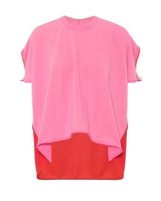 Bottega Veneta Pink Two-tone Jersey T-shirt