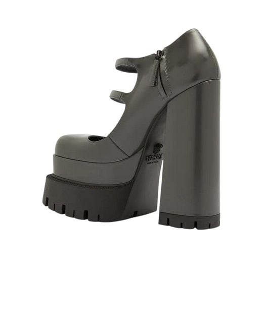 Versace Black Medusa Aevitas Platform Mary Janes Pump