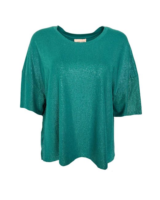 Alexandre Vauthier Green Crystal Embellished T-shirt