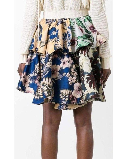 Philosophy Di Lorenzo Serafini Multicolor Floral Print Skirt