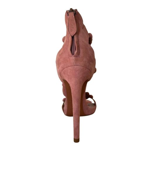 Alaïa Brown Bombe Suede High Heel Sandals