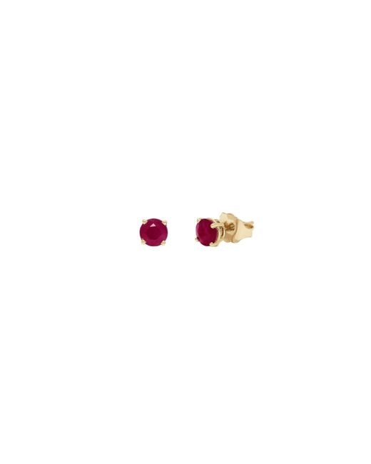 Effy Red Ruby Royale 14k Gold Ruby Stud Earrings