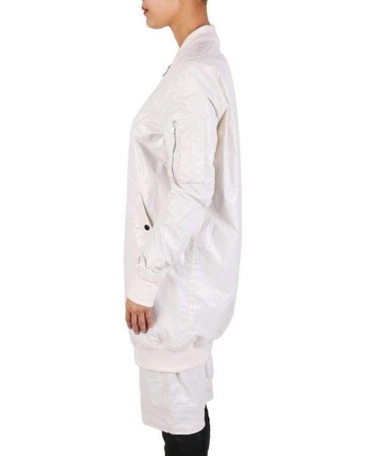 Rick Owens Gray Jumbo Bomber Jacket